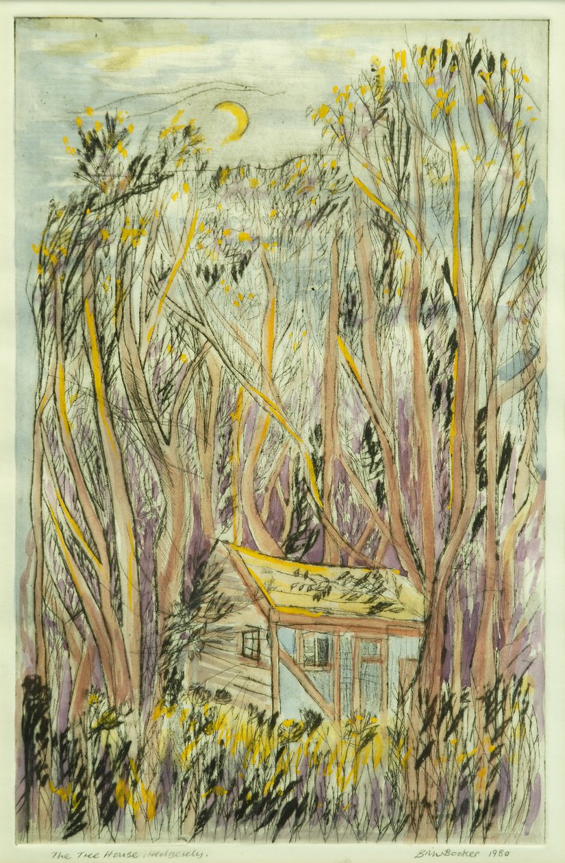 A Casa da Árvore I (aguarela sobre papel) de Brenda Brin Booker