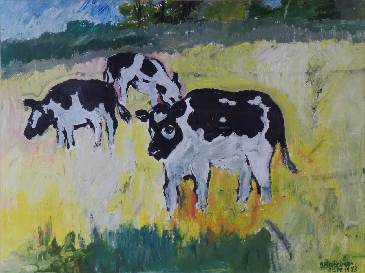 Bois jovens em um prado, 1982 de Brenda Brin Booker