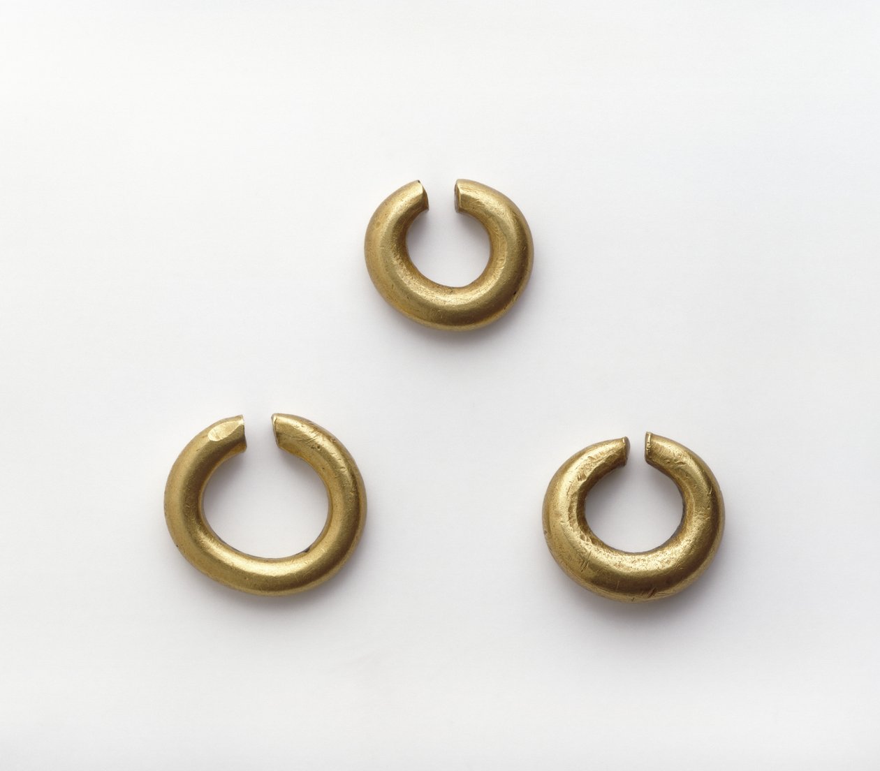 Anéis penannulares de ouro (ouro) de British Late Bronze Age