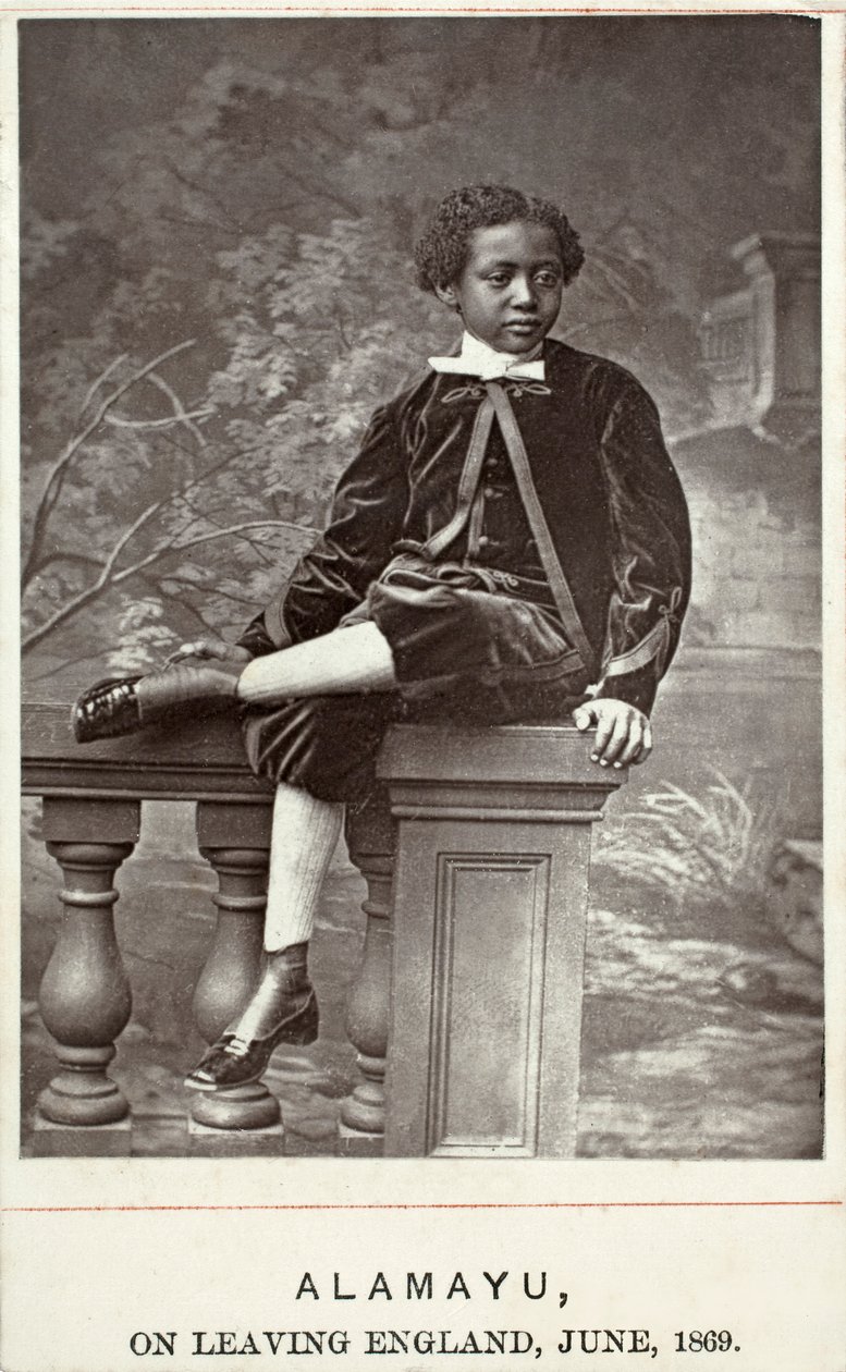 Alamayu, Inglaterra, 1869 (albumen print) de British Photographer