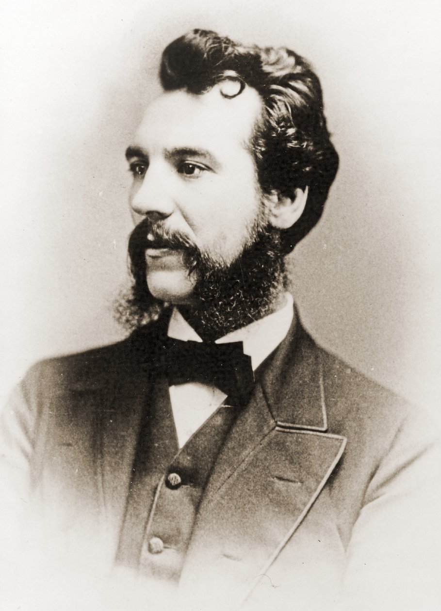 Alexander Graham Bell, 1876 (foto sépia) de British Photographer