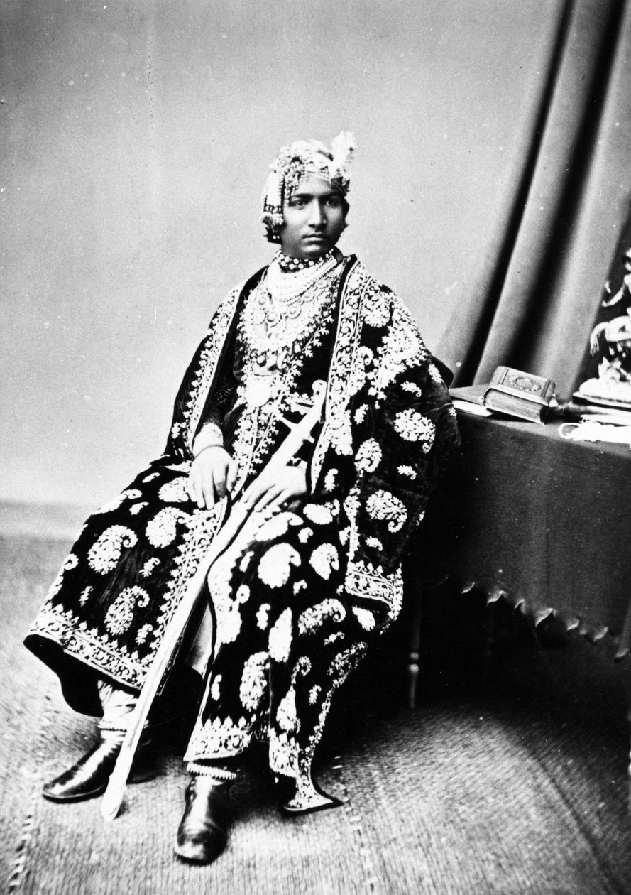 Marajá de Alwar, c. Década de 1860 de British Photographer