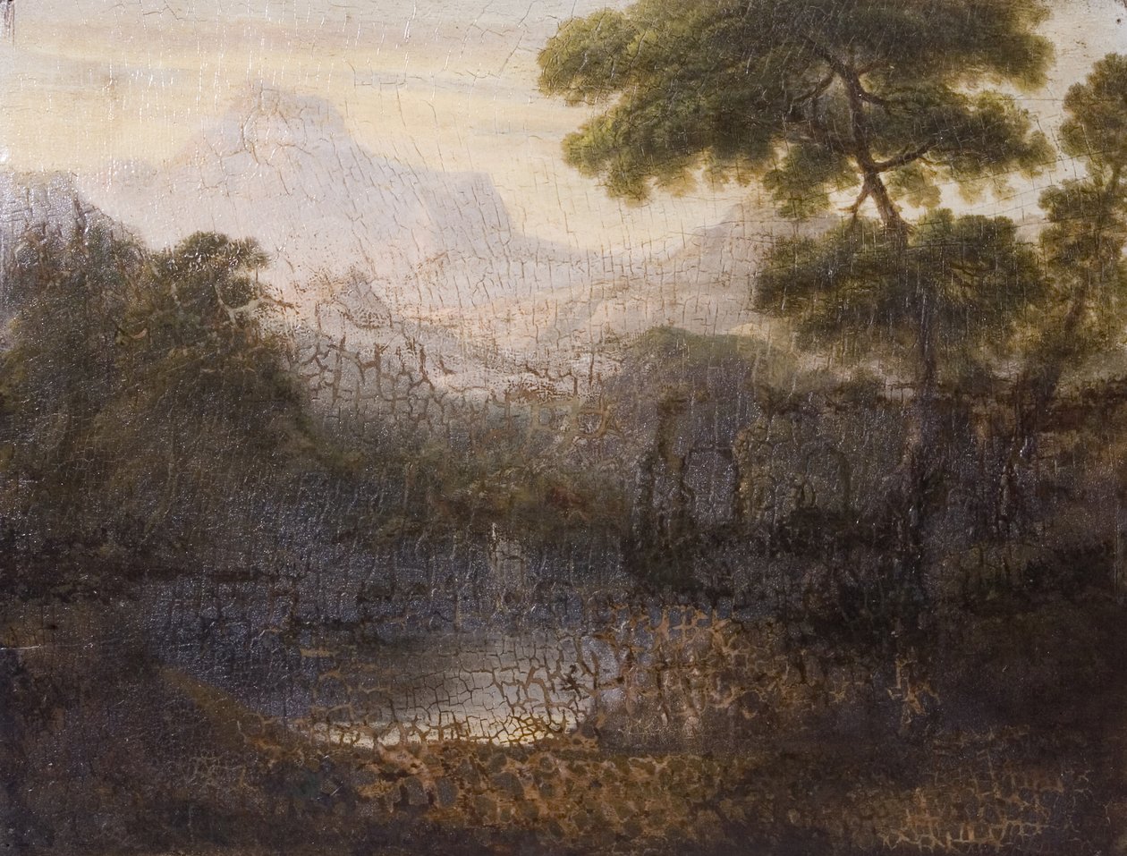 Paisagem montanhosa, c.1788 de British School