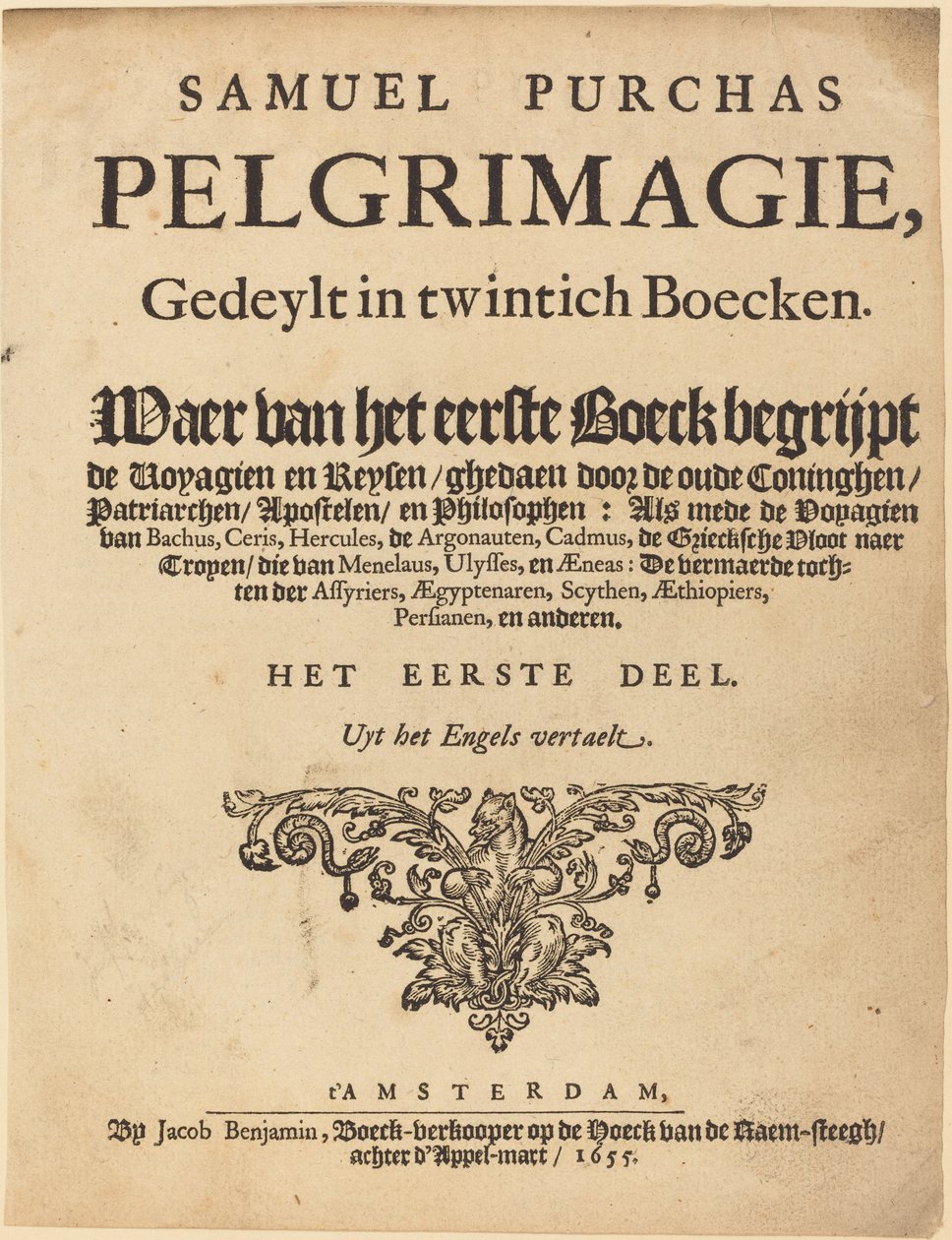 Folha de rosto de British 17th Century