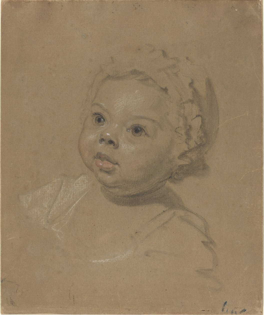 Cabeça de uma criança de British 18th Century