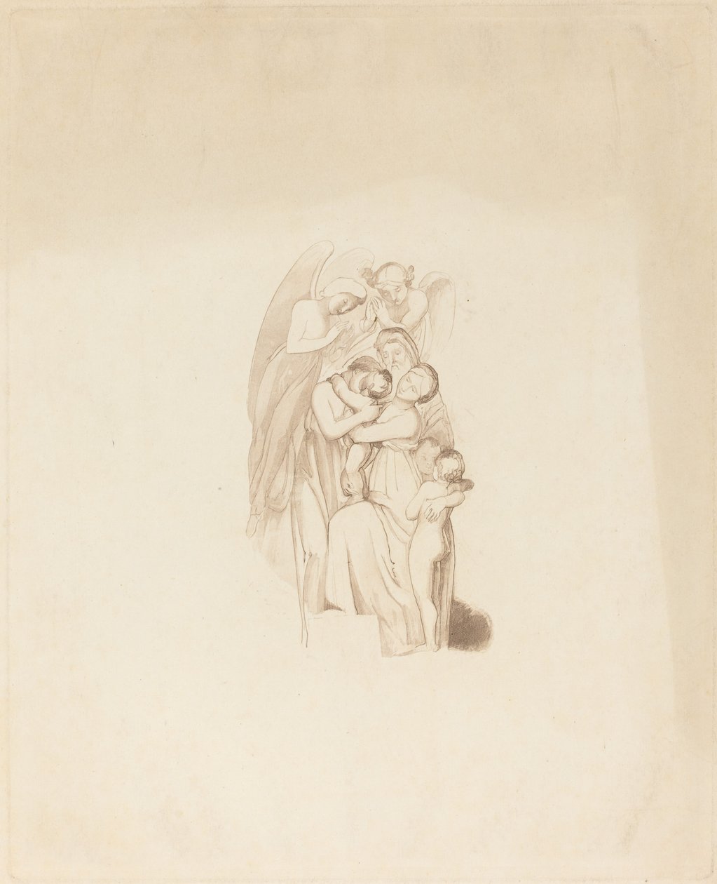 Familia sagrada? com anjos de British 19th Century