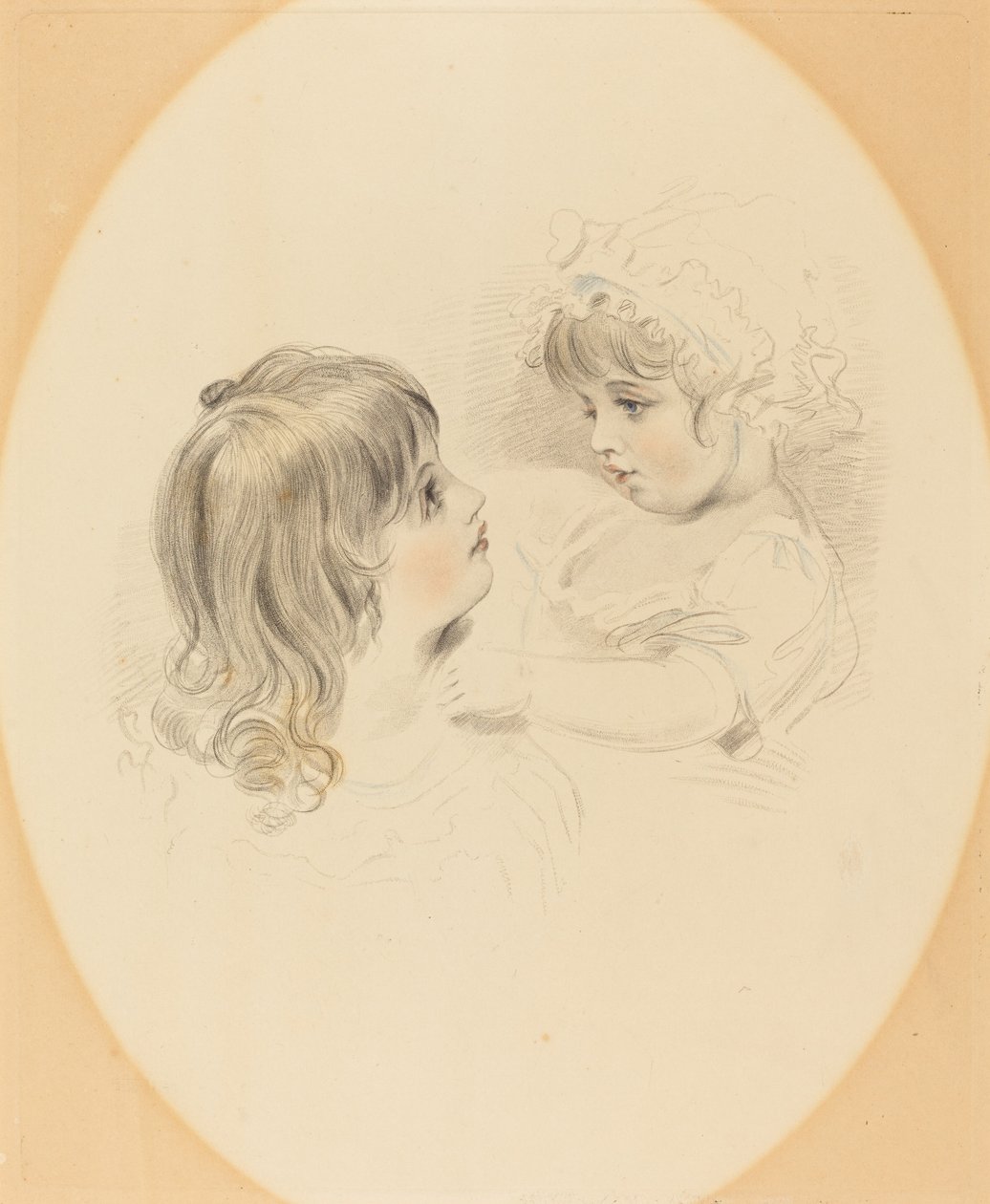 Dois filhos de British 19th Century after George Henry Harlow