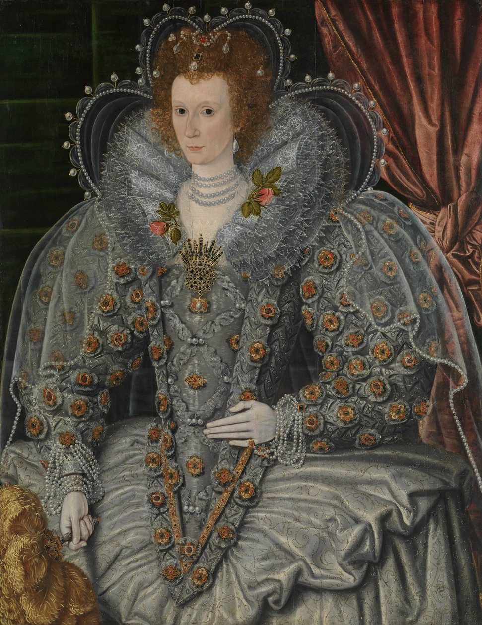 Retrato de uma Mulher, ca. 1600. de British Painter