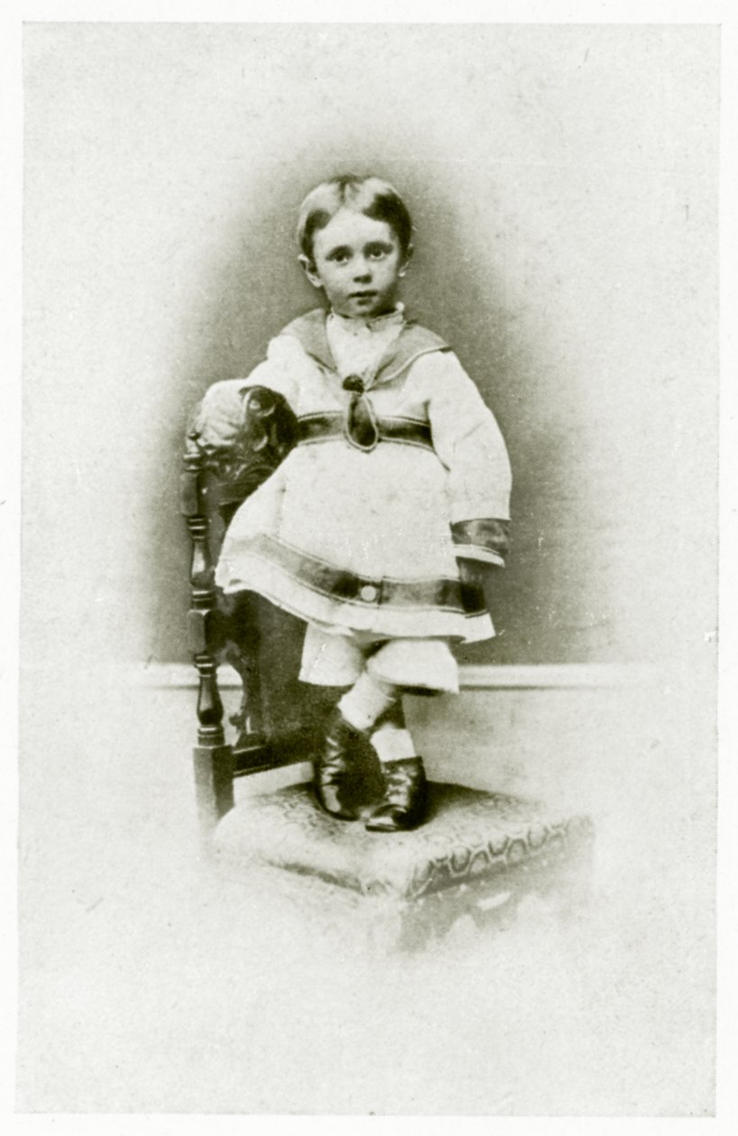Aubrey Beardsley, com 2 anos e 3 meses de British Photographer