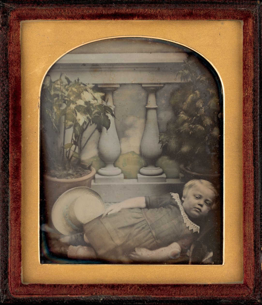 Retrato de uma criança,c. 1850 (foto) de British Photographer