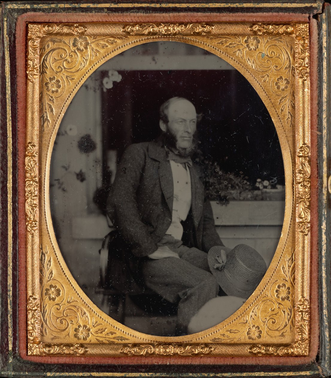 Retrato de um homem,c. 1860 (foto) de British Photographer