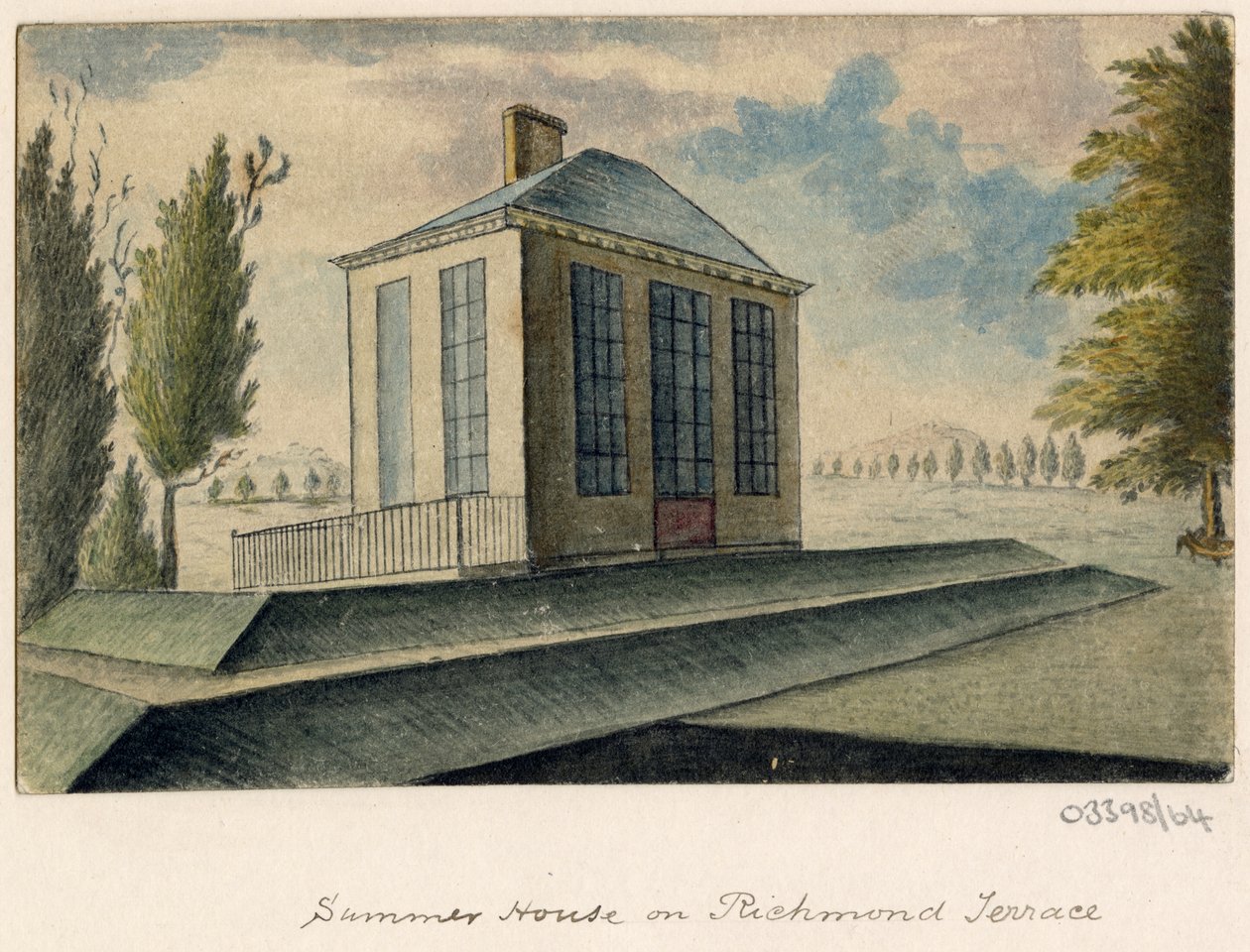 Uma série de esboços, vistas na Grã-Bretanha, no Continente e na América 1772-1778 (aguarela) de British School