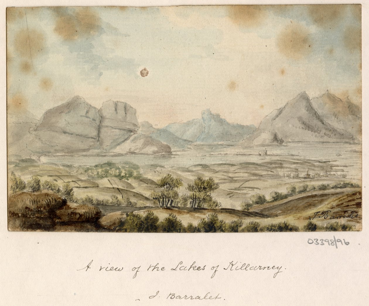 Uma série de esboços, vistas na Grã-Bretanha, no Continente e na América 1772-1778 (aguarela) de British School