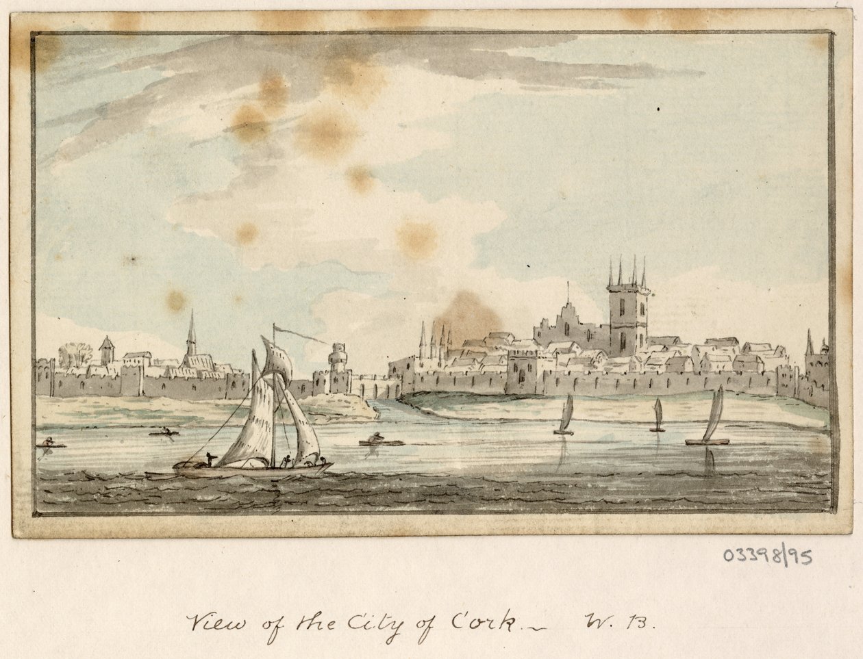 Uma série de esboços, vistas na Grã-Bretanha, no Continente e na América 1772-1778 (aguarela) de British School