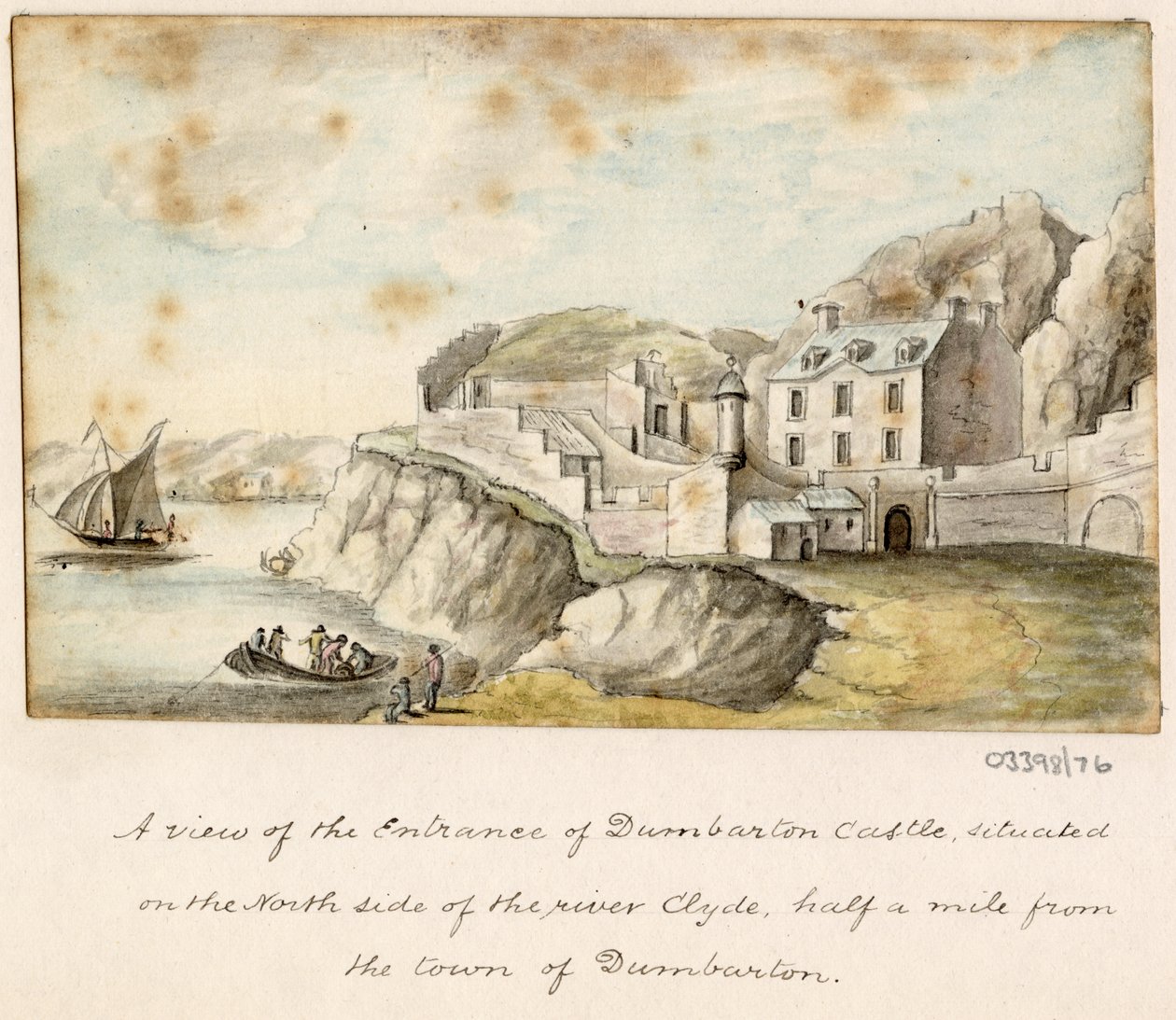 Uma série de esboços, vistas na Grã-Bretanha, no Continente e na América 1772-1778 (aguarela) de British School