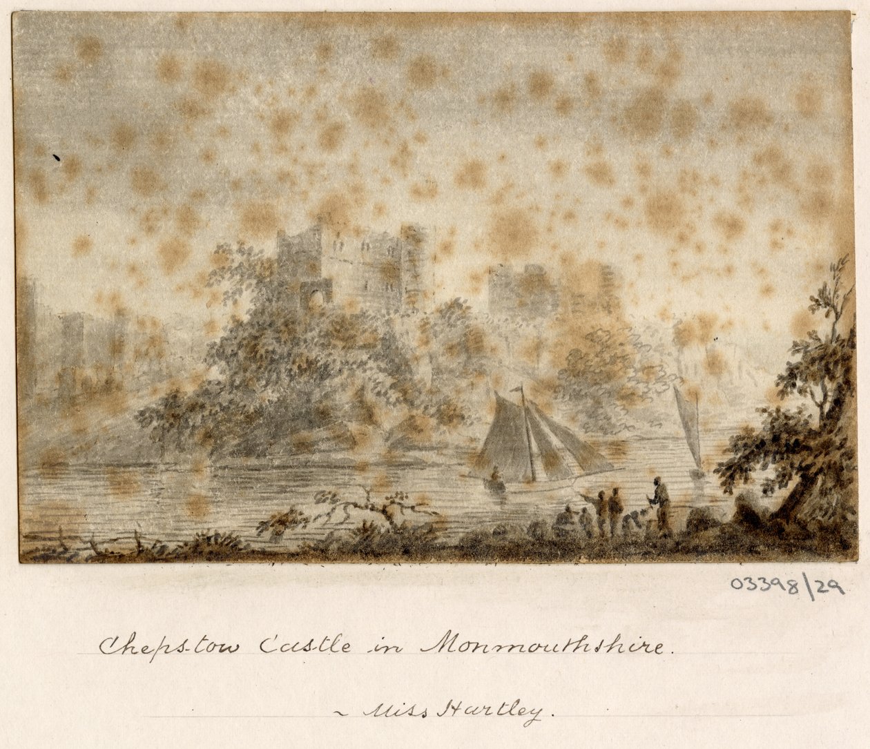 Uma série de esboços, vistas na Grã-Bretanha, no Continente e na América 1772-1778 (aguarela) de British School