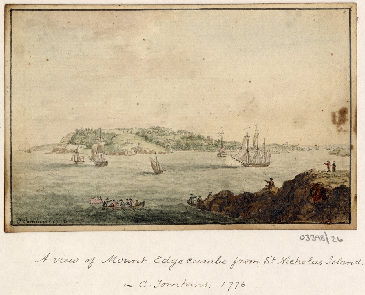 Uma série de esboços, vistas na Grã-Bretanha, no Continente e na América 1772-1778 (aguarela) de British School