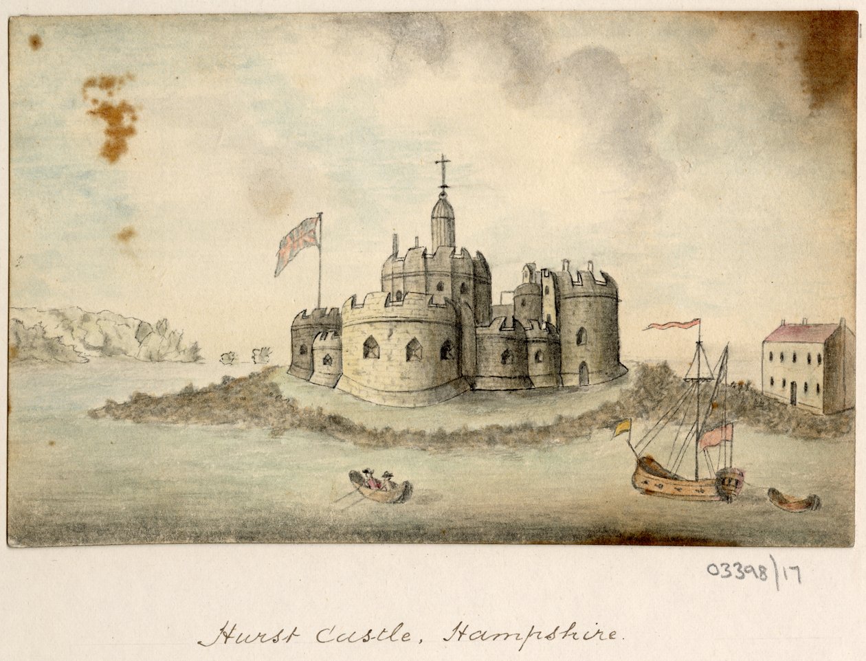 Uma série de esboços, vistas na Grã-Bretanha, no Continente e na América 1772-1778 (aguarela) de British School