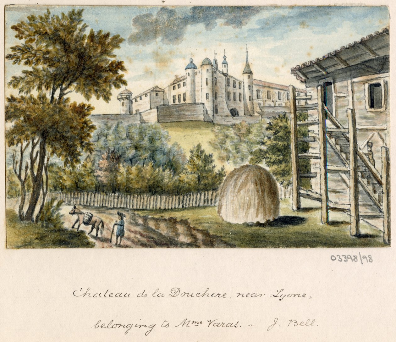 Uma série de esboços, vistas na Grã-Bretanha, no Continente e na América 1772-1778 (aguarela) de British School