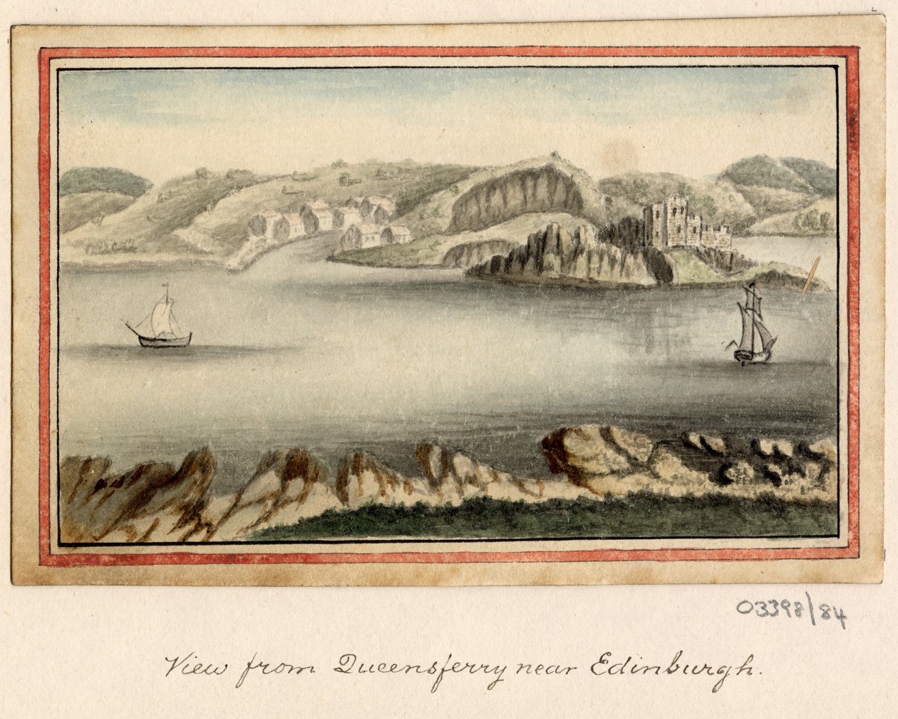 Uma série de esboços, vistas na Grã-Bretanha, no Continente e na América 1772-1778 (aguarela) de British School