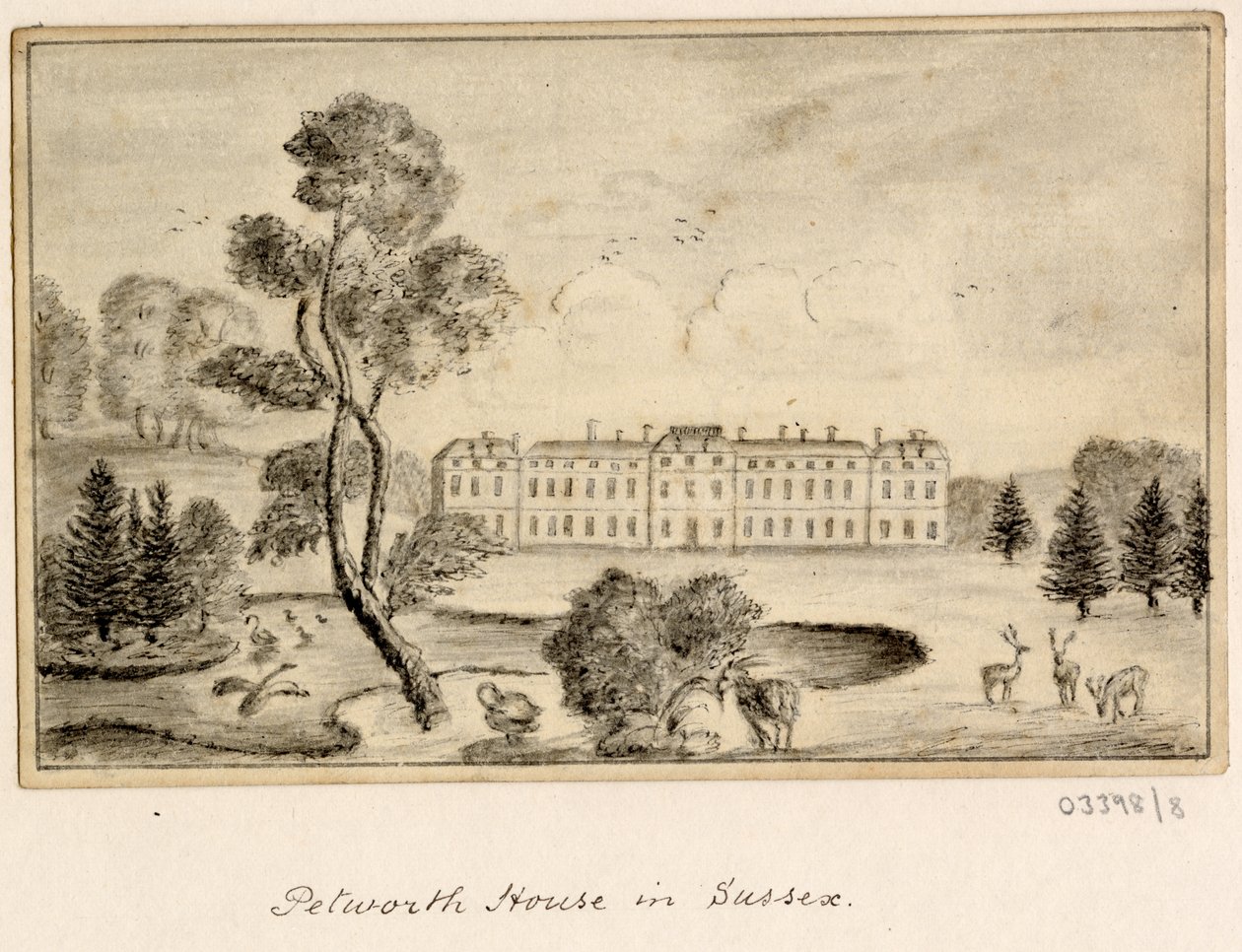 Uma série de esboços, vistas na Grã-Bretanha, no Continente e na América 1772-1778 (desenho) de British School