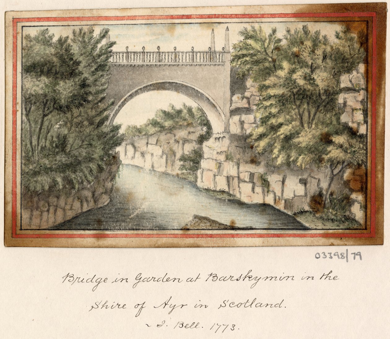Uma série de esboços, vistas na Grã-Bretanha, no Continente e na América 1772-1778 (aguarela) de British School