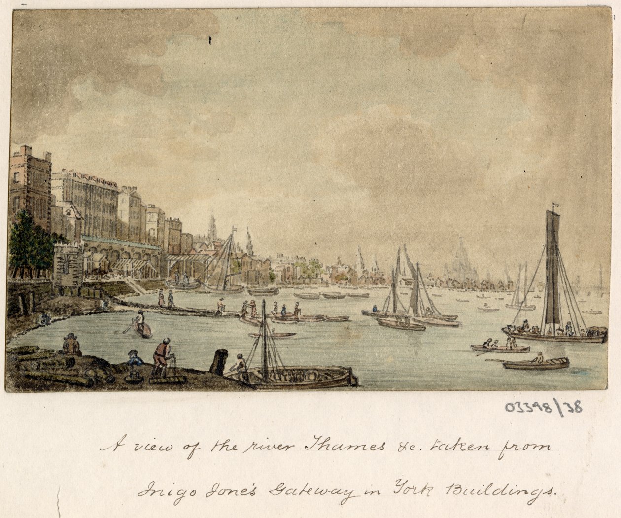 Uma série de esboços, vistas na Grã-Bretanha, no Continente e na América 1772-1778 (aguarela) de British School