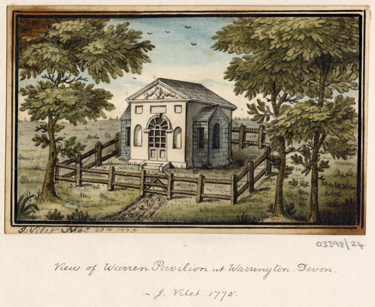 Uma série de esboços, vistas na Grã-Bretanha, no Continente e na América 1772-1778 (aguarela) de British School