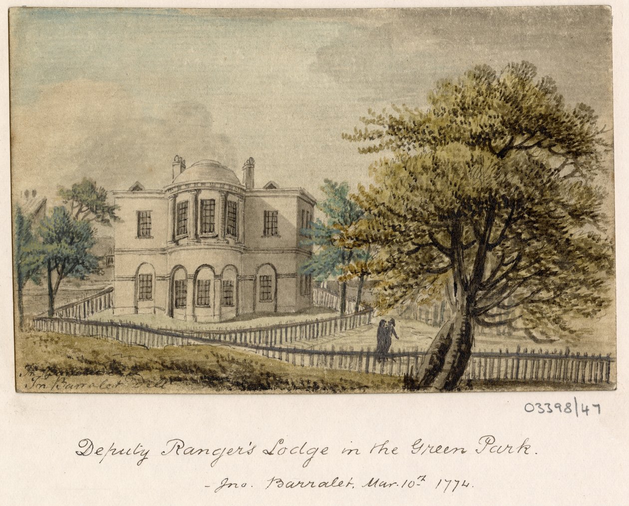 Uma série de esboços, vistas na Grã-Bretanha, no Continente e na América 1772-1778 (aguarela) de British School