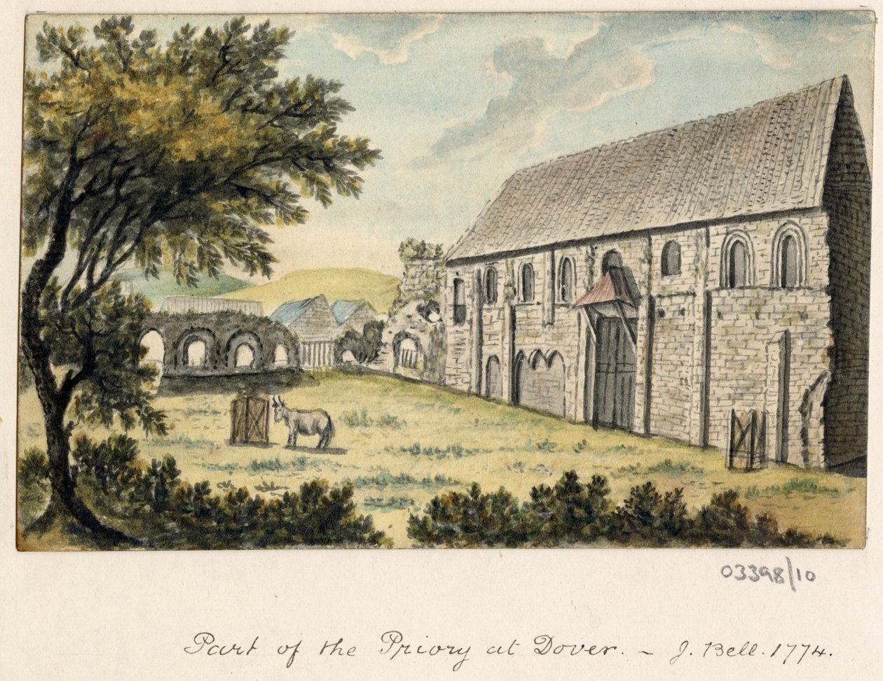 Uma série de esboços, vistas na Grã-Bretanha, no Continente e na América 1772-1778 (aguarela) de British School