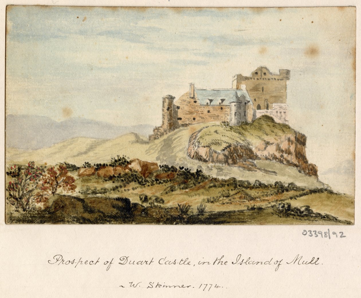 Uma série de esboços, vistas na Grã-Bretanha, no Continente e na América 1772-1778 (aguarela) de British School
