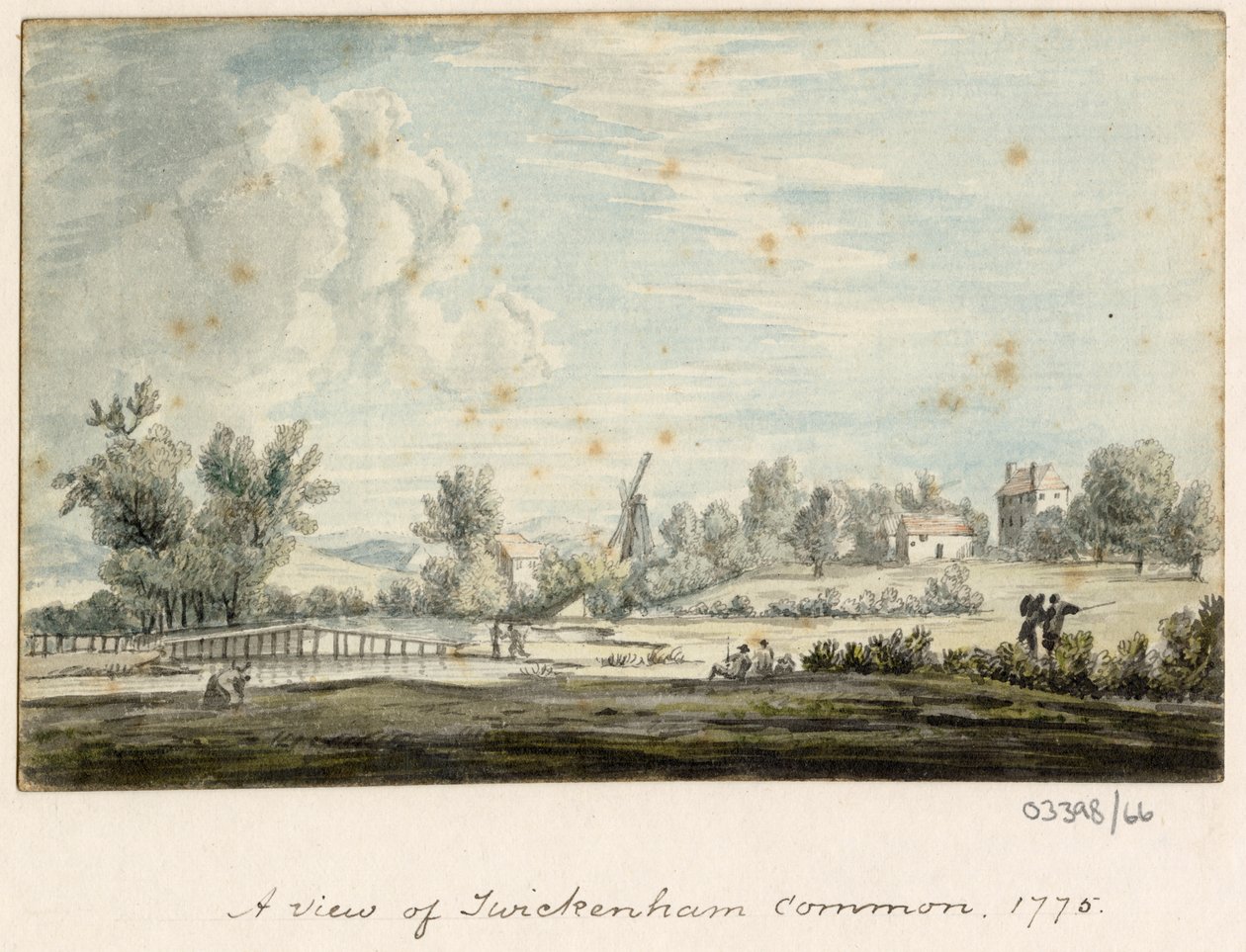 Uma série de esboços, vistas na Grã-Bretanha, no Continente e na América 1772-1778 (aguarela) de British School