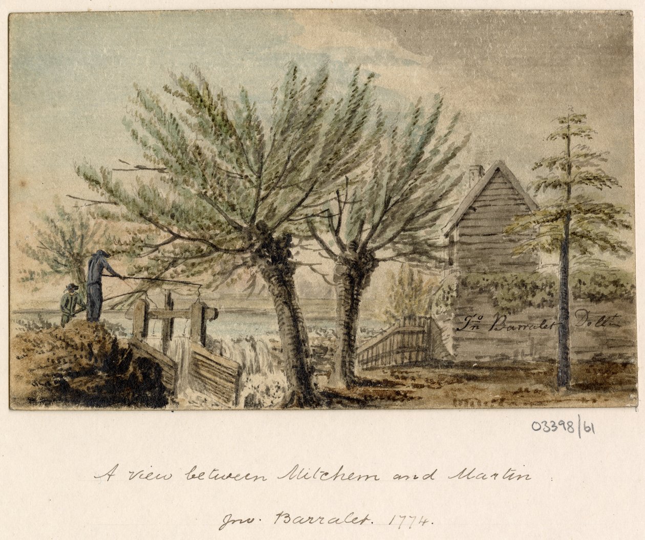 Uma série de esboços, vistas na Grã-Bretanha, no Continente e na América 1772-1778 (aguarela) de British School