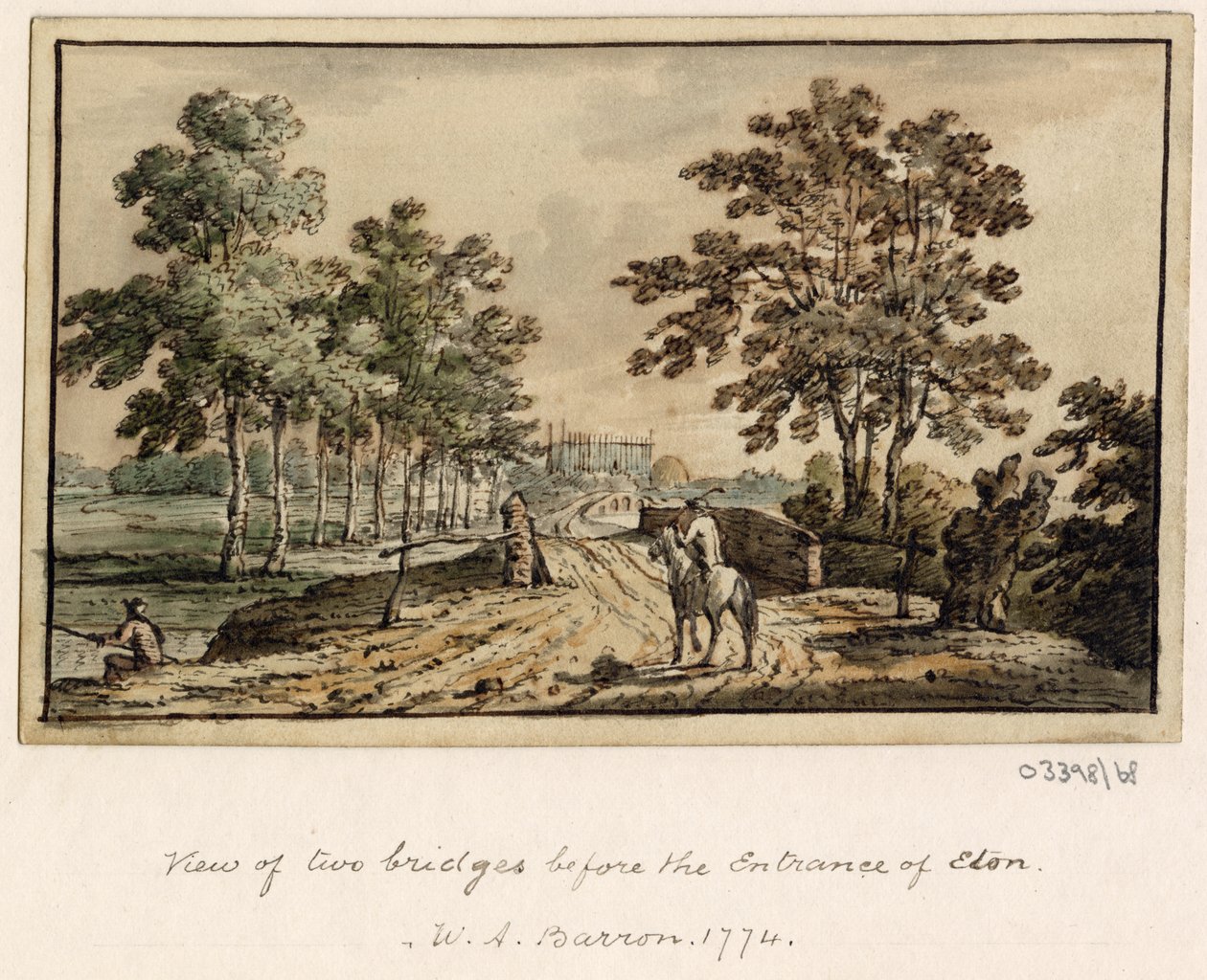 Uma série de esboços, vistas na Grã-Bretanha, no Continente e na América 1772-1778 (aguarela) de British School