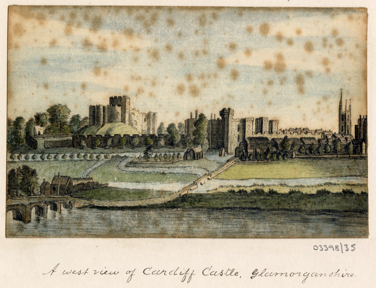 Uma série de esboços, vistas na Grã-Bretanha, no Continente e na América 1772-1778 (aguarela) de British School