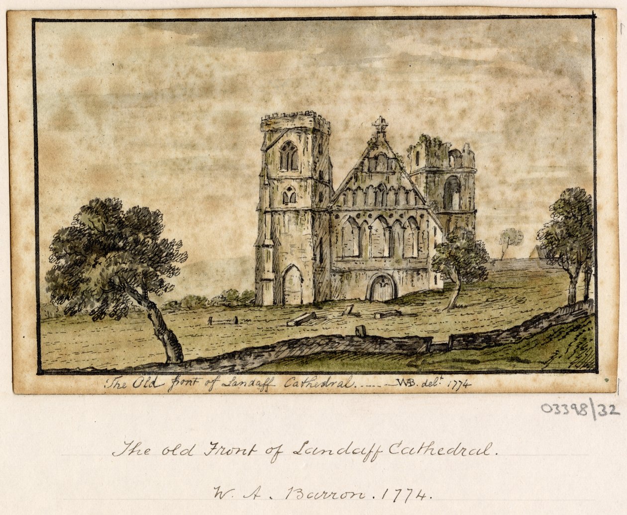 Uma série de esboços, vistas na Grã-Bretanha, no Continente e na América 1772-1778 (aguarela) de British School