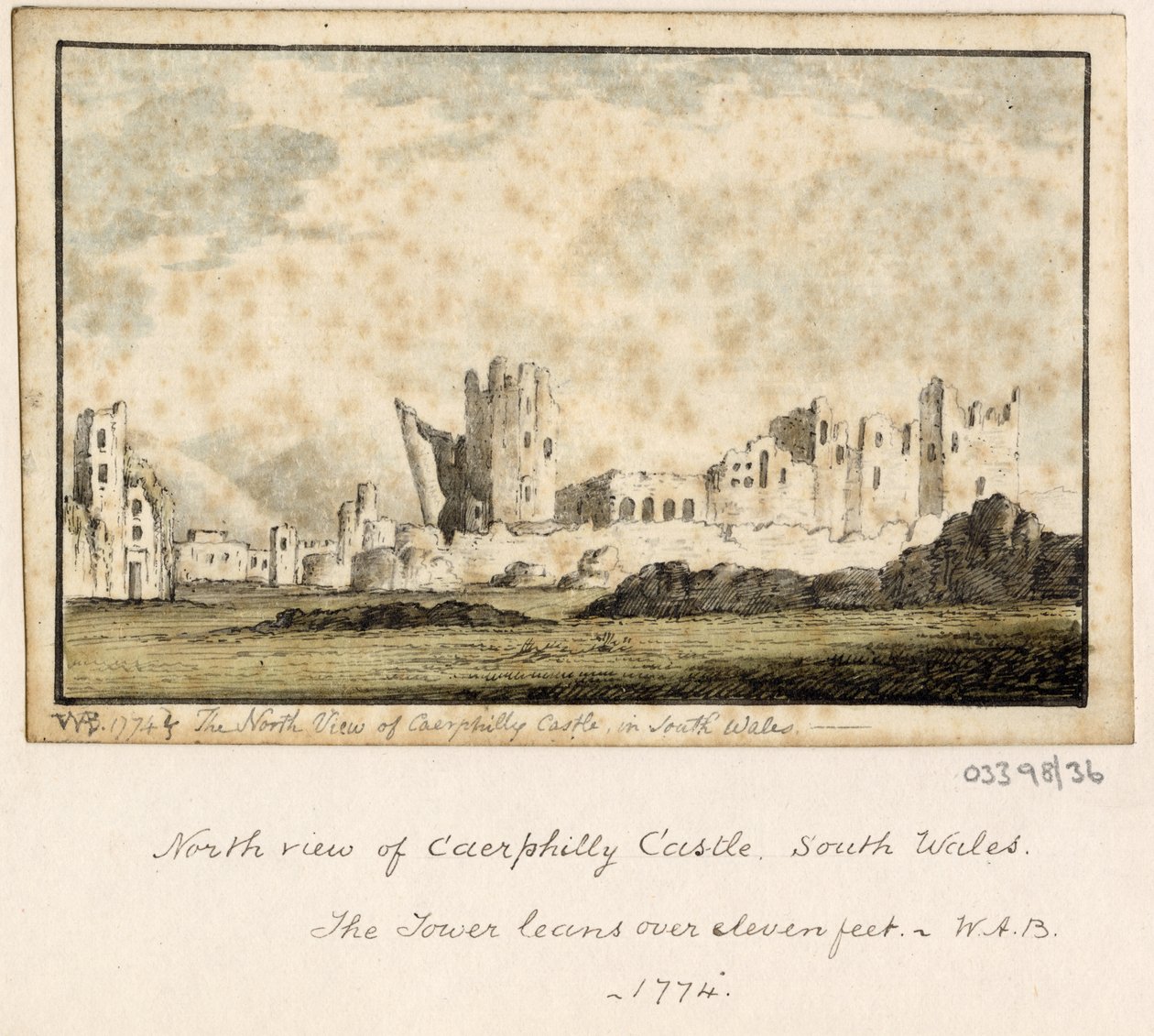 Uma série de esboços, vistas na Grã-Bretanha, no Continente e na América 1772-1778 (aguarela) de British School