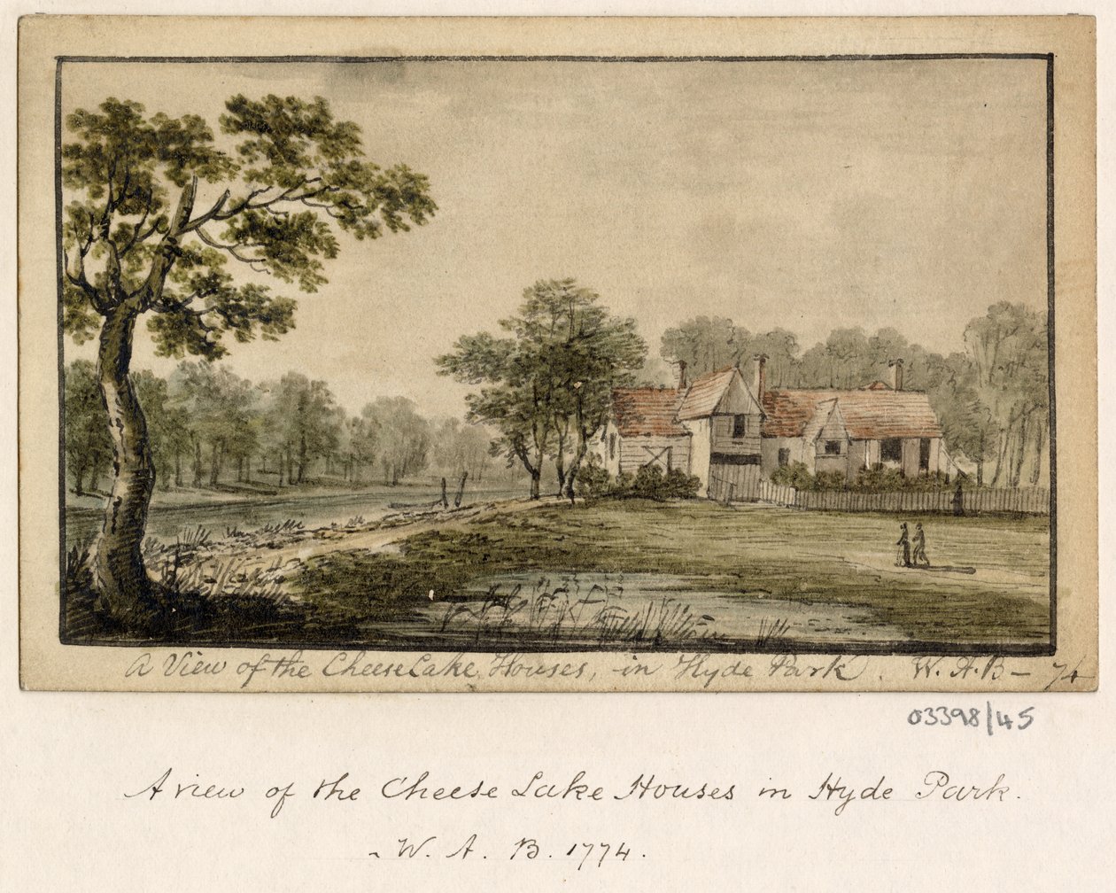 Uma série de esboços, vistas na Grã-Bretanha, no Continente e na América 1772-1778 (aguarela) de British School