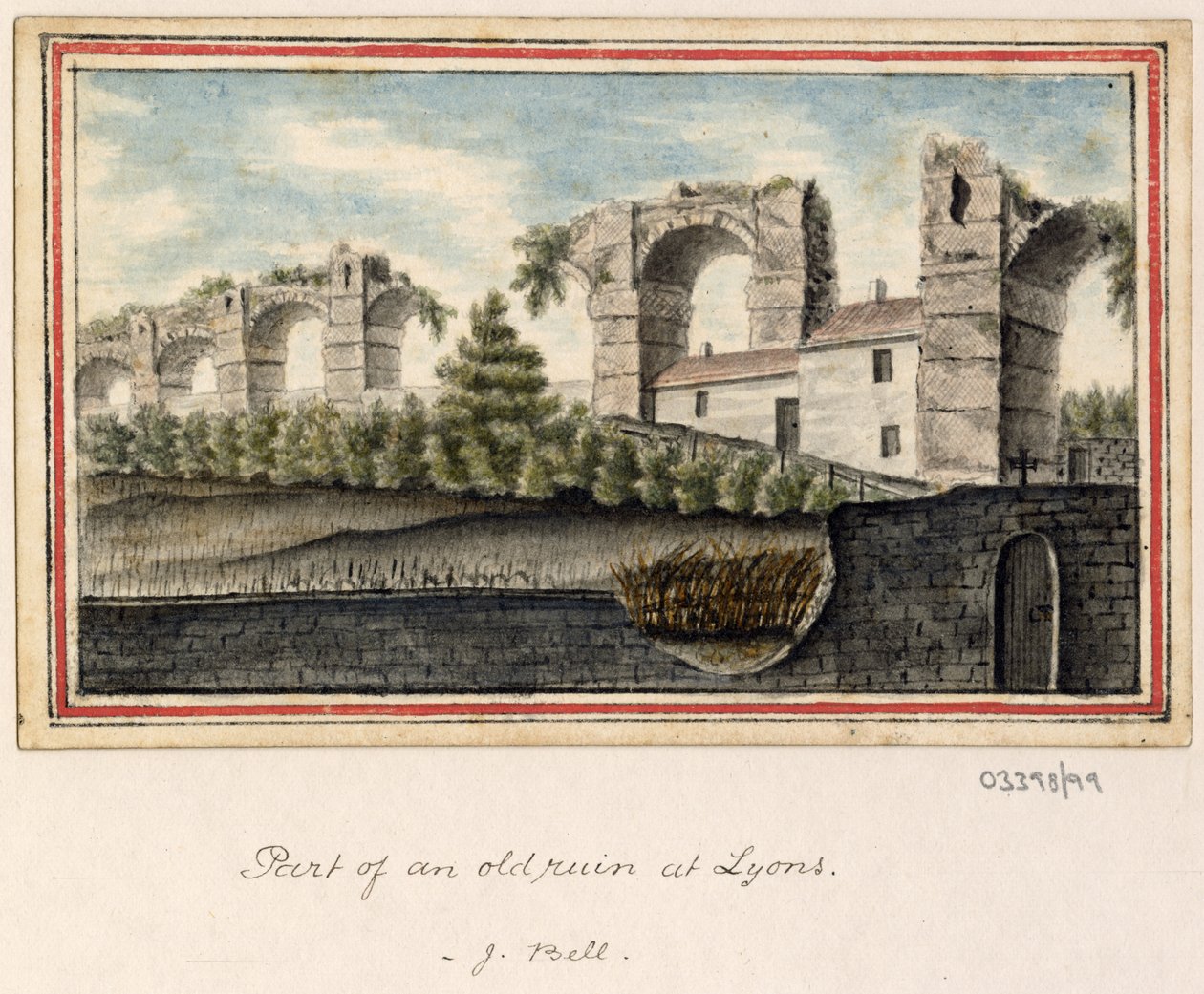 Uma série de esboços, vistas na Grã-Bretanha, no Continente e na América 1772-1778 (aguarela) de British School