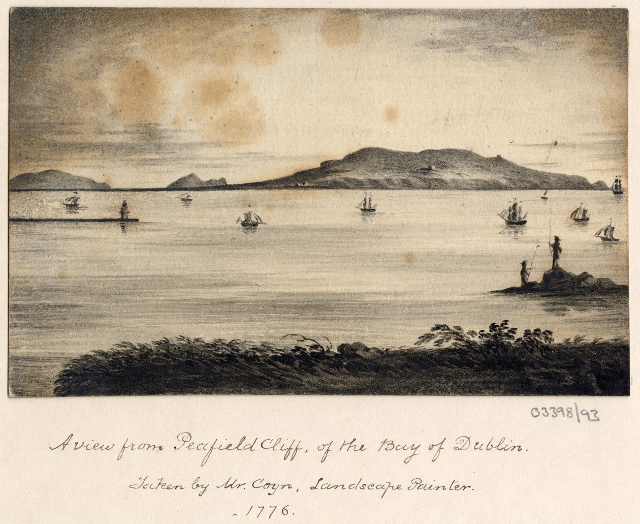 Uma série de esboços, vistas na Grã-Bretanha, no Continente e na América 1772-1778 (aguarela) de British School