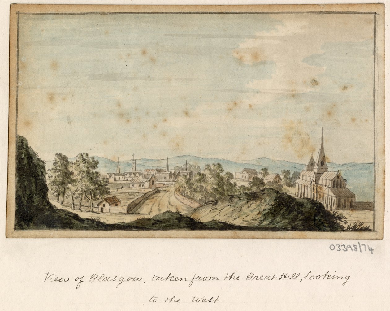Uma série de esboços, vistas na Grã-Bretanha, no Continente e na América 1772-1778 (aguarela) de British School