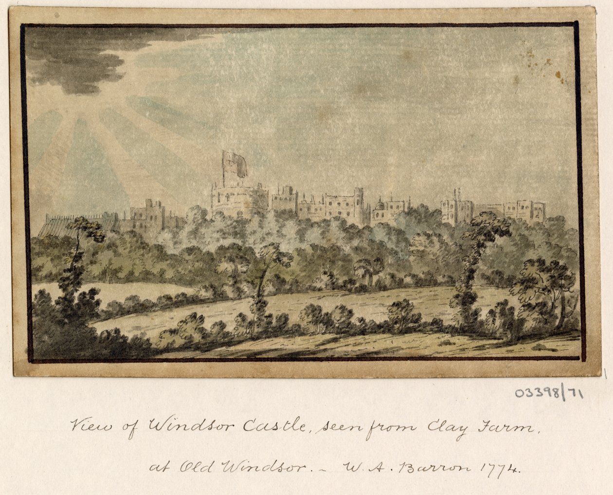 Uma série de esboços, vistas na Grã-Bretanha, no Continente e na América 1772-1778 (aguarela) de British School