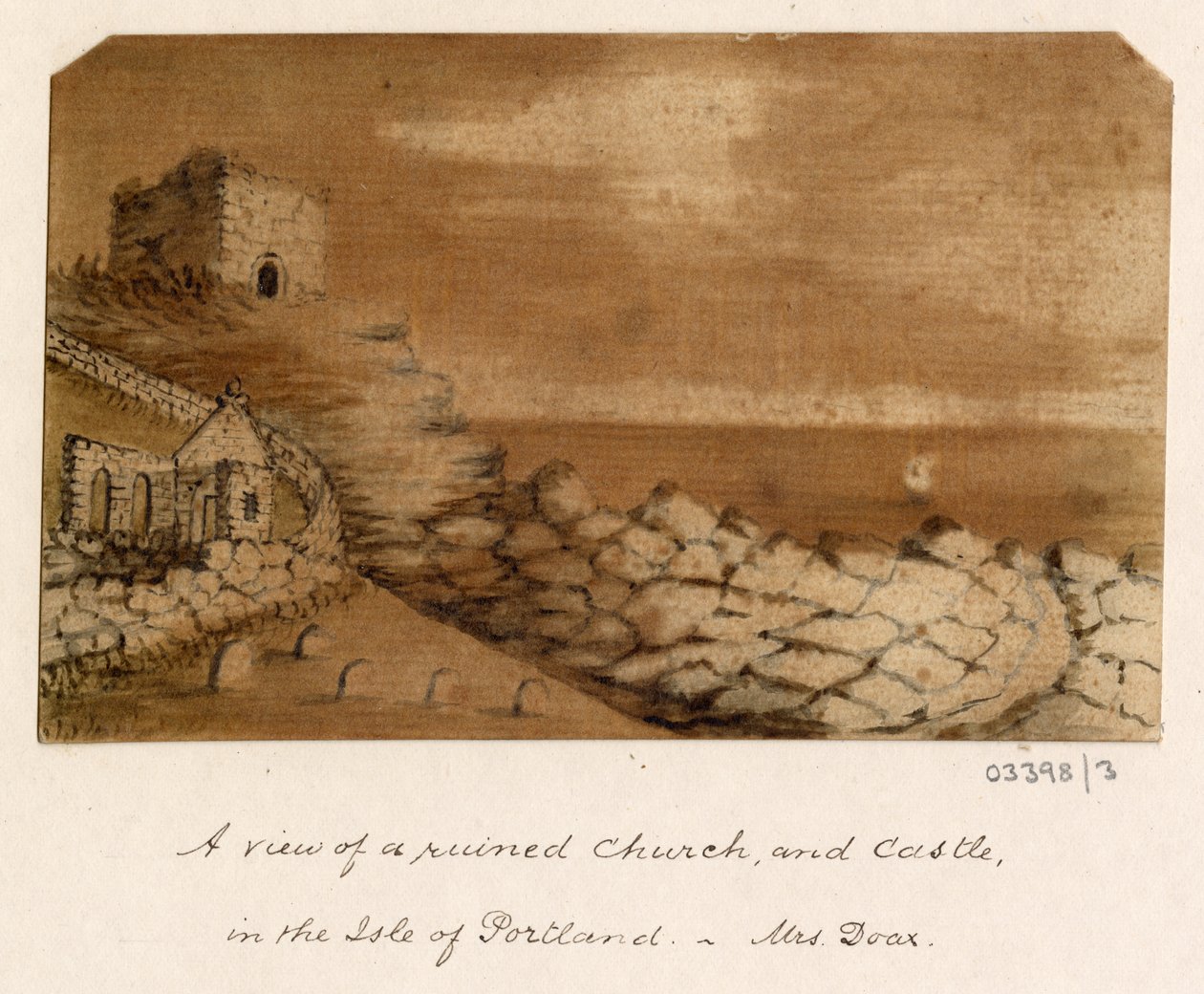 Uma série de esboços, vistas na Grã-Bretanha, no Continente e na América 1772-1778 (aguarela) de British School