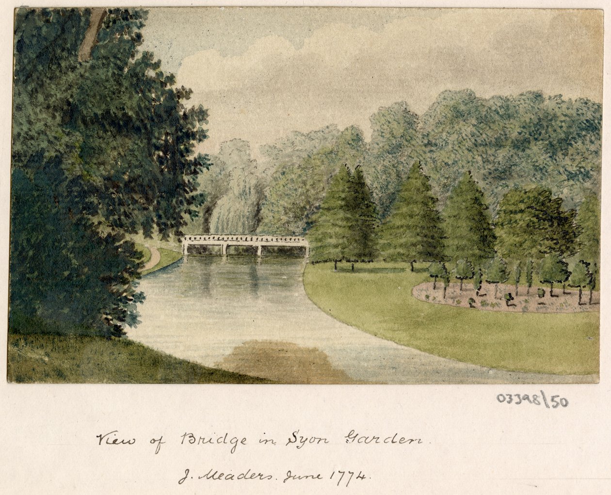 Uma série de esboços, vistas na Grã-Bretanha, no Continente e na América 1772-1778 (aguarela) de British School