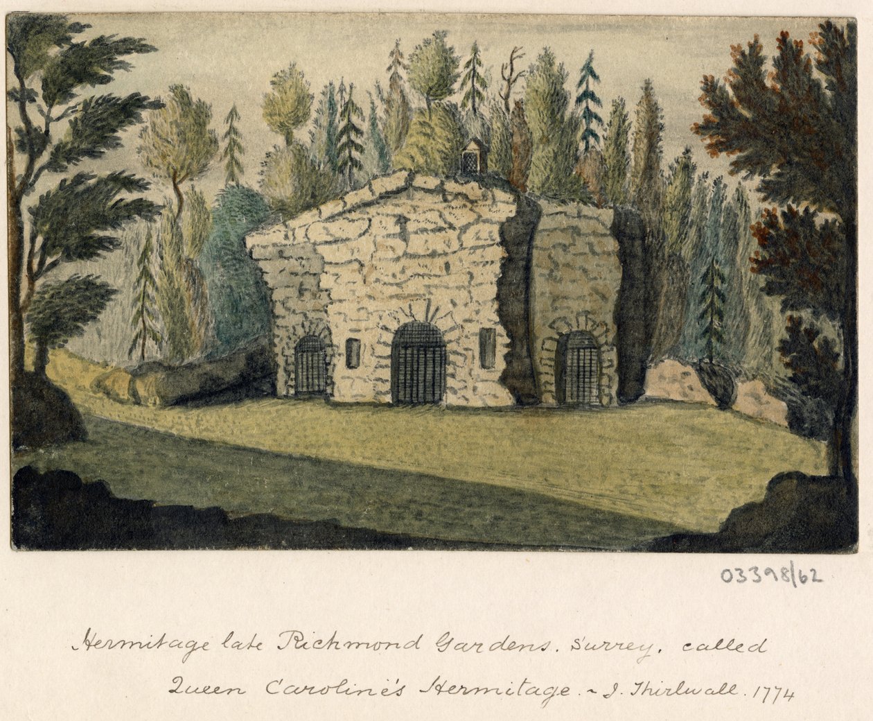 Uma série de esboços, vistas na Grã-Bretanha, no Continente e na América 1772-1778 (aguarela) de British School