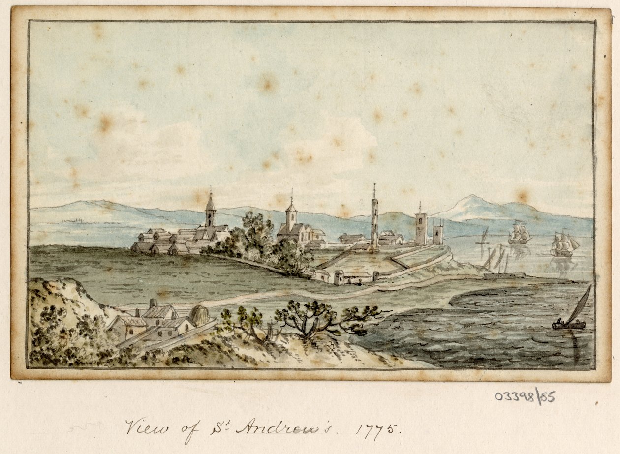 Uma série de esboços, vistas na Grã-Bretanha, no Continente e na América 1772-1778 (aguarela) de British School
