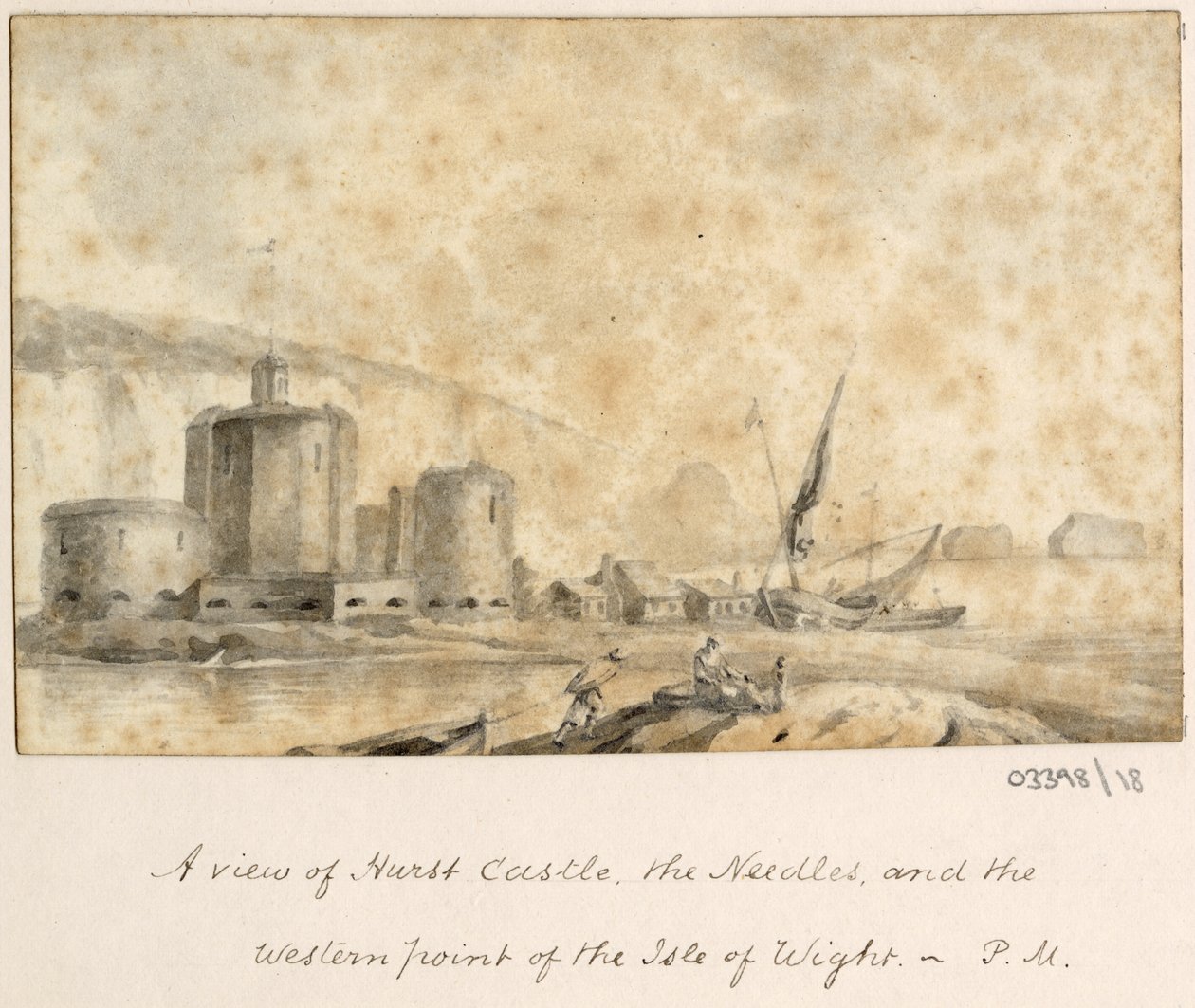 Uma série de esboços, vistas na Grã-Bretanha, no Continente e na América 1772-1778 (aguarela) de British School