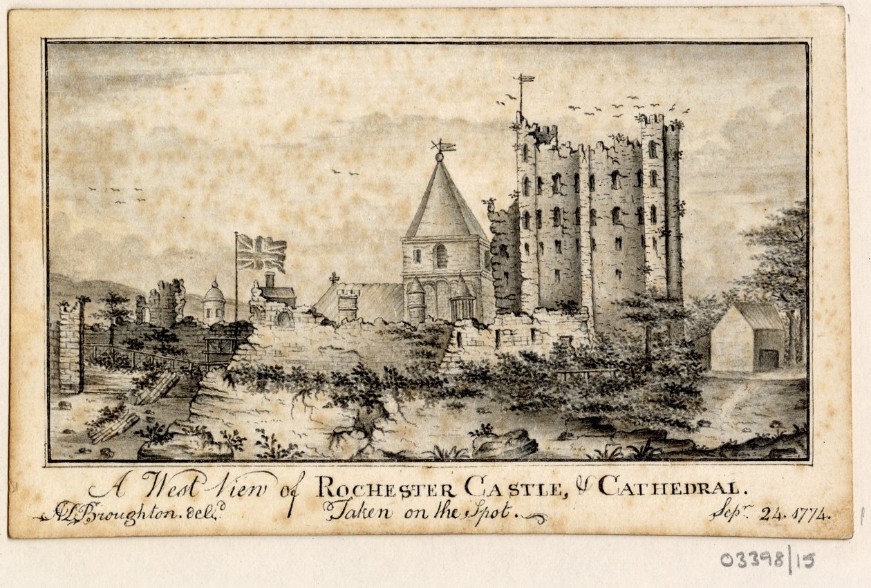 Uma série de esboços, vistas na Grã-Bretanha, no Continente e na América 1772-1778 (aguarela) de British School