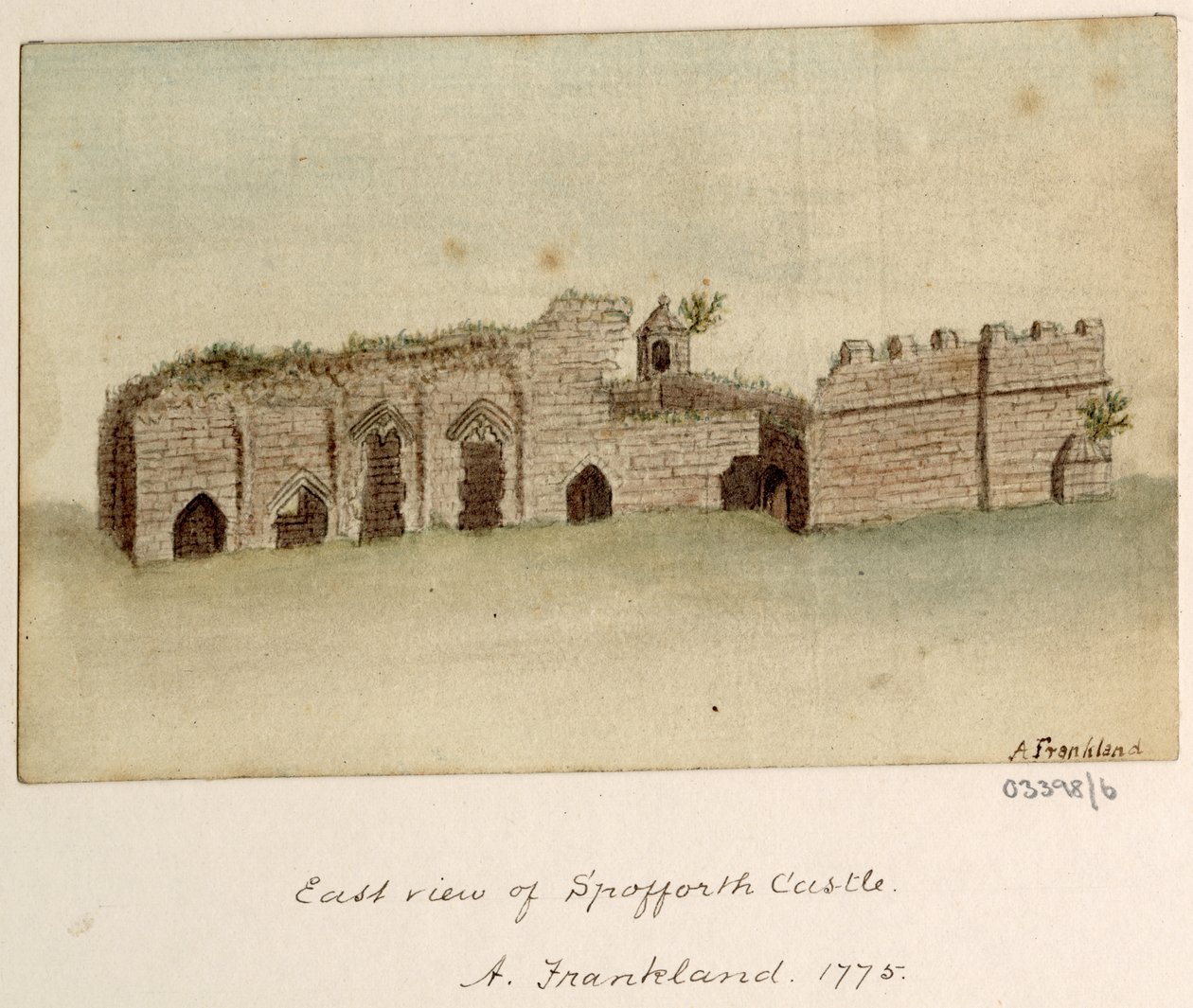 Uma série de esboços, vistas na Grã-Bretanha, no Continente e na América 1772-1778 (aguarela) de British School