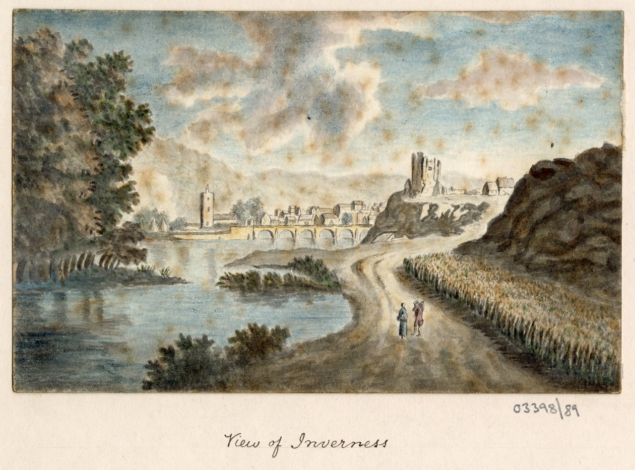 Uma série de esboços, vistas na Grã-Bretanha, no Continente e na América 1772-1778 (aguarela) de British School